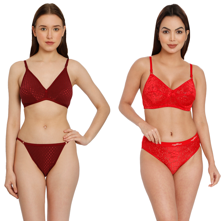 Lingeries Set Combo Full Coverage Non Padded Non Wired Bra